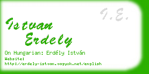 istvan erdely business card