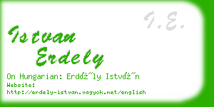 istvan erdely business card